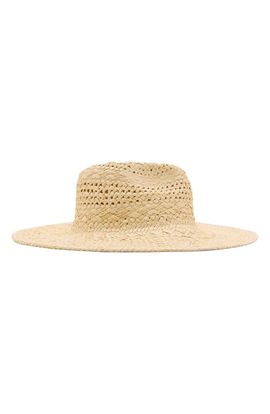 MANGO MANGO Openwork Wide Brim Straw Sun Hat