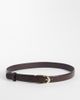 Mango Mango oval buckle classic belt in brown - 1