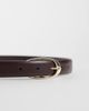 Mango Mango oval buckle classic belt in brown - 2