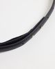 Mango Mango oval buckle slim belt in black - 3