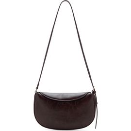 MANGO MANGO Oval Flap Faux Leather Crossbody Bag