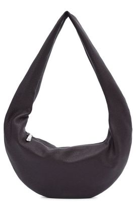 MANGO MANGO Oval Leather Shoulder Bag