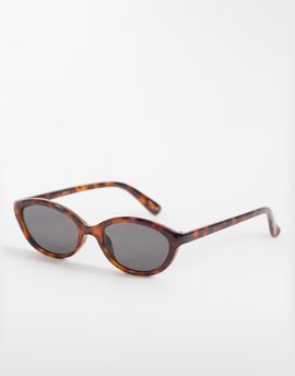 Mango Mango oval sunglasses in brown
