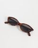 Mango Mango oval sunglasses in brown - 3