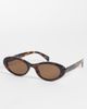 Mango Mango oval sunglasses in tortoiseshell-Brown - 1