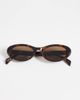 Mango Mango oval sunglasses in tortoiseshell-Brown - 3