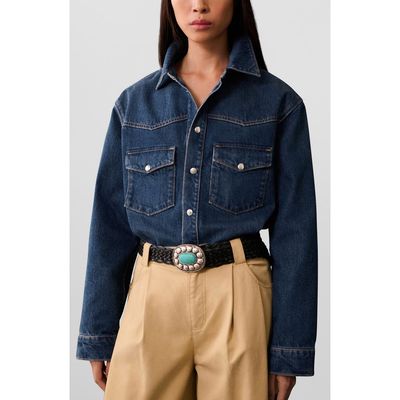 MANGO MANGO Oversize Denim Shirt