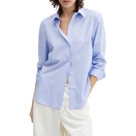 MANGO MANGO Oversize Long Sleeve Button-Up Shirt