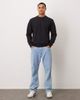 Mango Mango oversized sweatshirt in black-Navy - 2