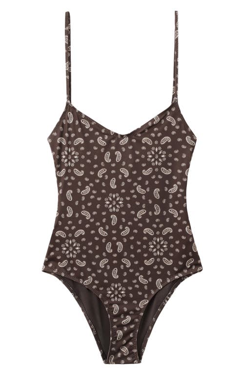 MANGO MANGO Paisley One-Piece Swimsuit