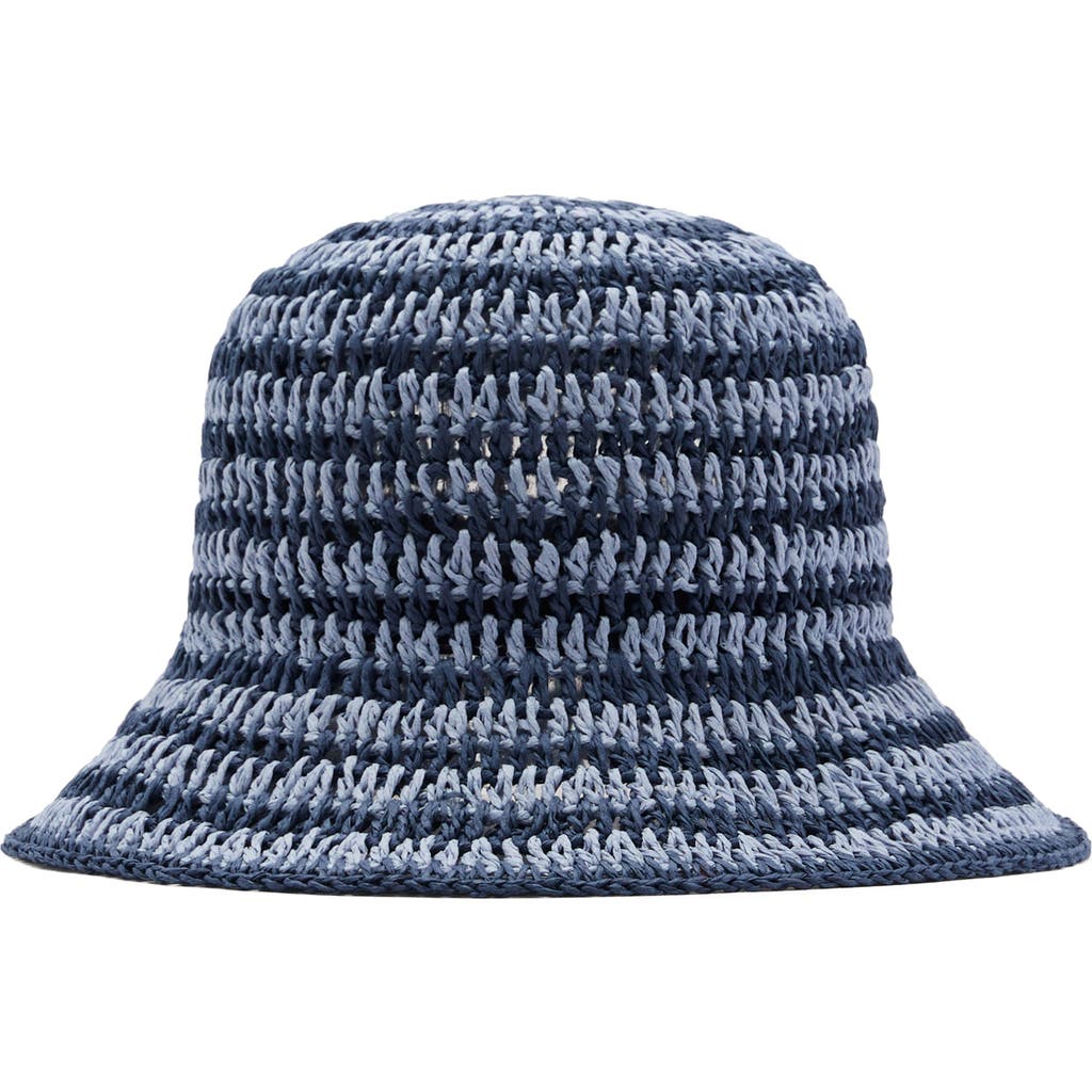 MANGO MANGO Paper Straw Crochet Bucket Hat