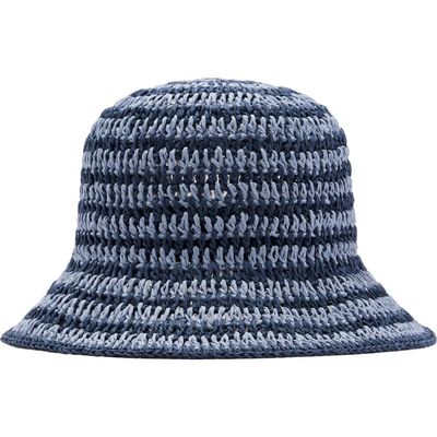MANGO MANGO Paper Straw Crochet Bucket Hat