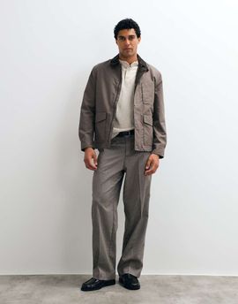 Mango Mango parka jacket in gray