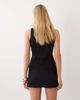 Mango Mango Pekin mini skirt with bow detail in black - part of a set - 4