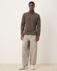 Mango Mango performance high neck long sleeve thermal T-shirt in mushroom-Brown - 2