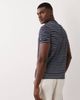 Mango Mango performance striped crew neck T-shirt in navy - 3