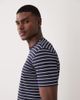 Mango Mango performance striped crew neck T-shirt in navy - 4
