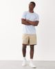 Mango Mango performance striped crew neck T-shirt in pale blue - 2