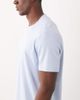 Mango Mango performance striped crew neck T-shirt in pale blue - 4
