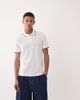 Mango Mango performance thermo-regulating polo T-shirt with contrast trim in white - 1