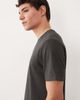 Mango Mango performance thermo-sealed T-shirt with contrast trim in gray - 4