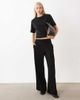 Mango Mango Pico straight pants in black - part of a set - 1