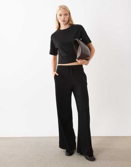 Mango Mango Pico straight pants in black - part of a set