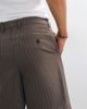 Mango Mango pin stripe tailored shorts in dark brown-Gray - 4