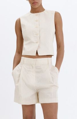 MANGO MANGO Pinstriped Vest