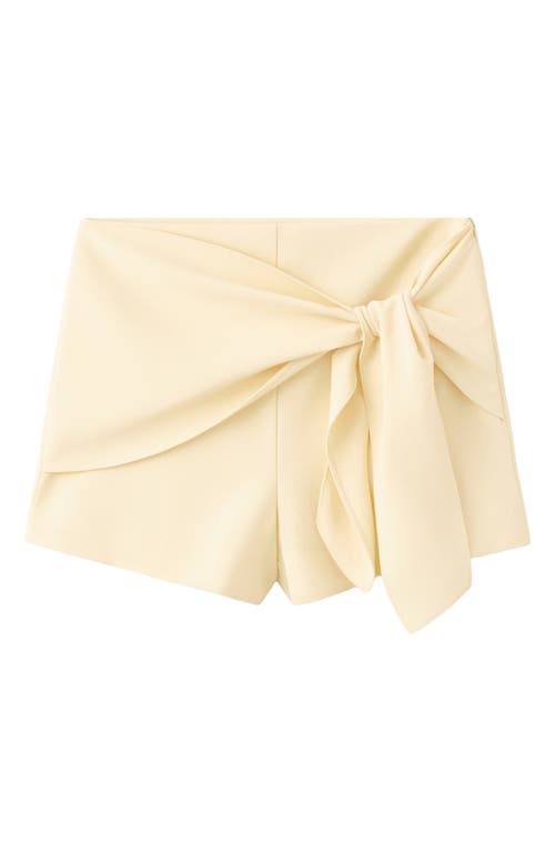 MANGO MANGO Pistacho Belted Shorts