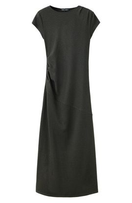 MANGO MANGO Plaid A-Line Midi Dress