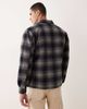 Mango Mango plaid shacket in navy - 4