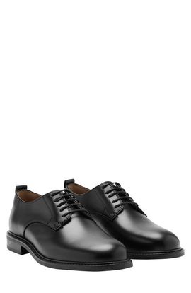 MANGO MANGO Plain Toe Leather Derby
