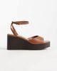Mango Mango platform wedges in brown - 1
