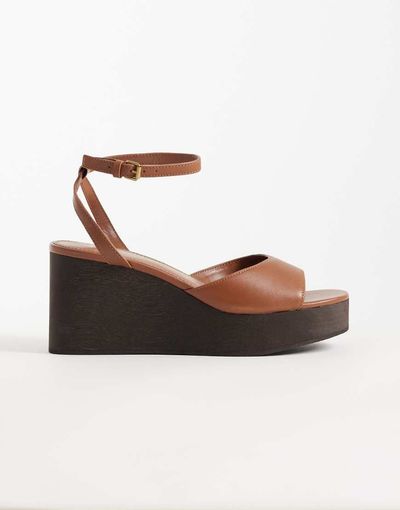 Mango Mango platform wedges in brown