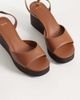 Mango Mango platform wedges in brown - 2