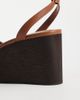 Mango Mango platform wedges in brown - 4