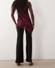 Mango Mango pleat front flared pants in black - 4