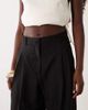 Mango Mango pleat front tailored pants in black - 3
