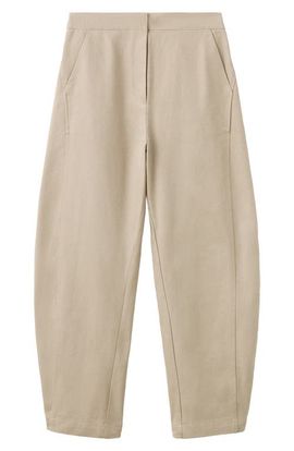MANGO MANGO Pleated Barrel Leg Pants