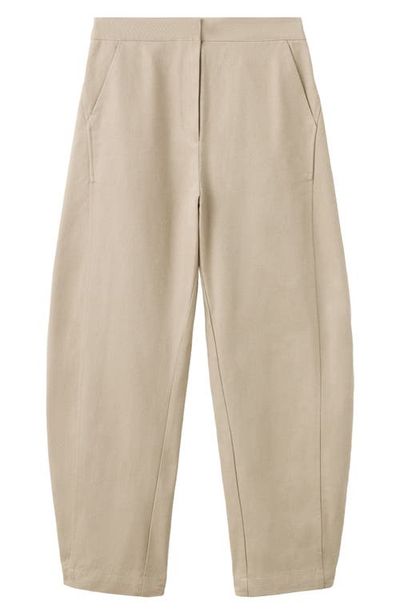MANGO MANGO Pleated Barrel Leg Pants