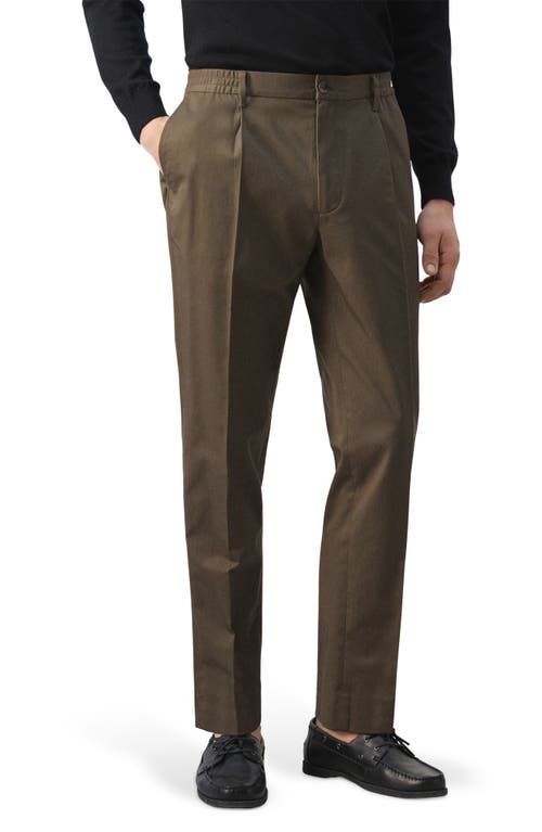 MANGO MANGO Pleated Cotton Straight Leg Pants