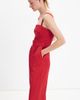 MANGO MANGO Pleated Linen Blend Jumpsuit with Belt - 5