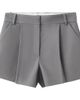 MANGO MANGO Pleated Straight Leg Shorts - 1