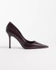 Mango Mango pointed pumps in burgundy-Red - 1
