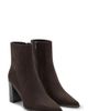 MANGO MANGO Pointed Toe Faux Leather Ankle Boot - 1