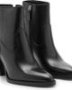 MANGO MANGO Pointed Toe Leather Bootie - 1