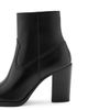 MANGO MANGO Pointed Toe Leather Bootie - 5