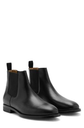 MANGO MANGO Polished Leather Chelsea Boot