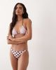 Mango Mango polka dot bikini bottoms in brown - 1